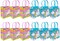 Tiny Mills Unicorn Party Favor Bags Treat Bags with Handles, Unicorn Rainbow Pink Blue Candy Bags Goodie Bags for Birthday Party, Party Supply Decoration, 12 Pack